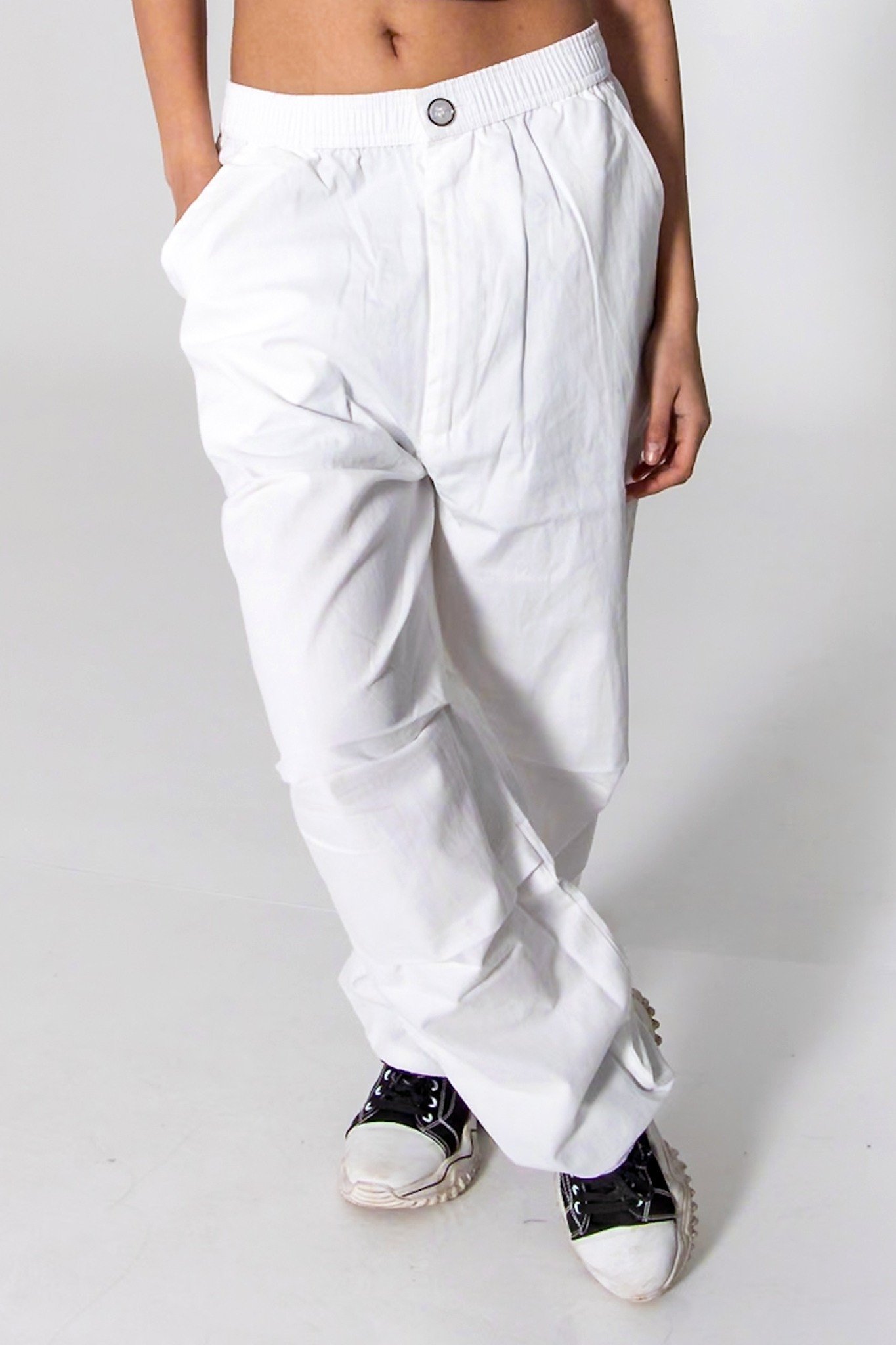 Parachute Pants White