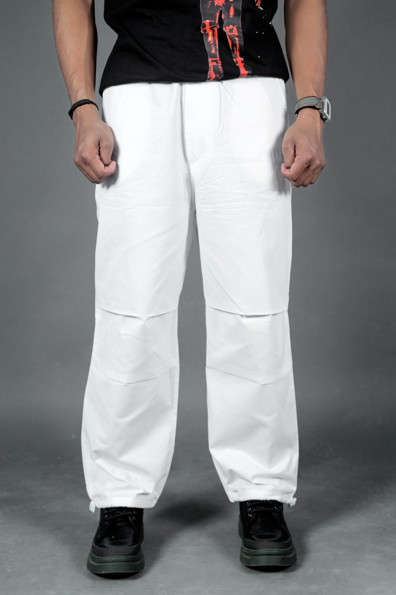 Parachute Pants White